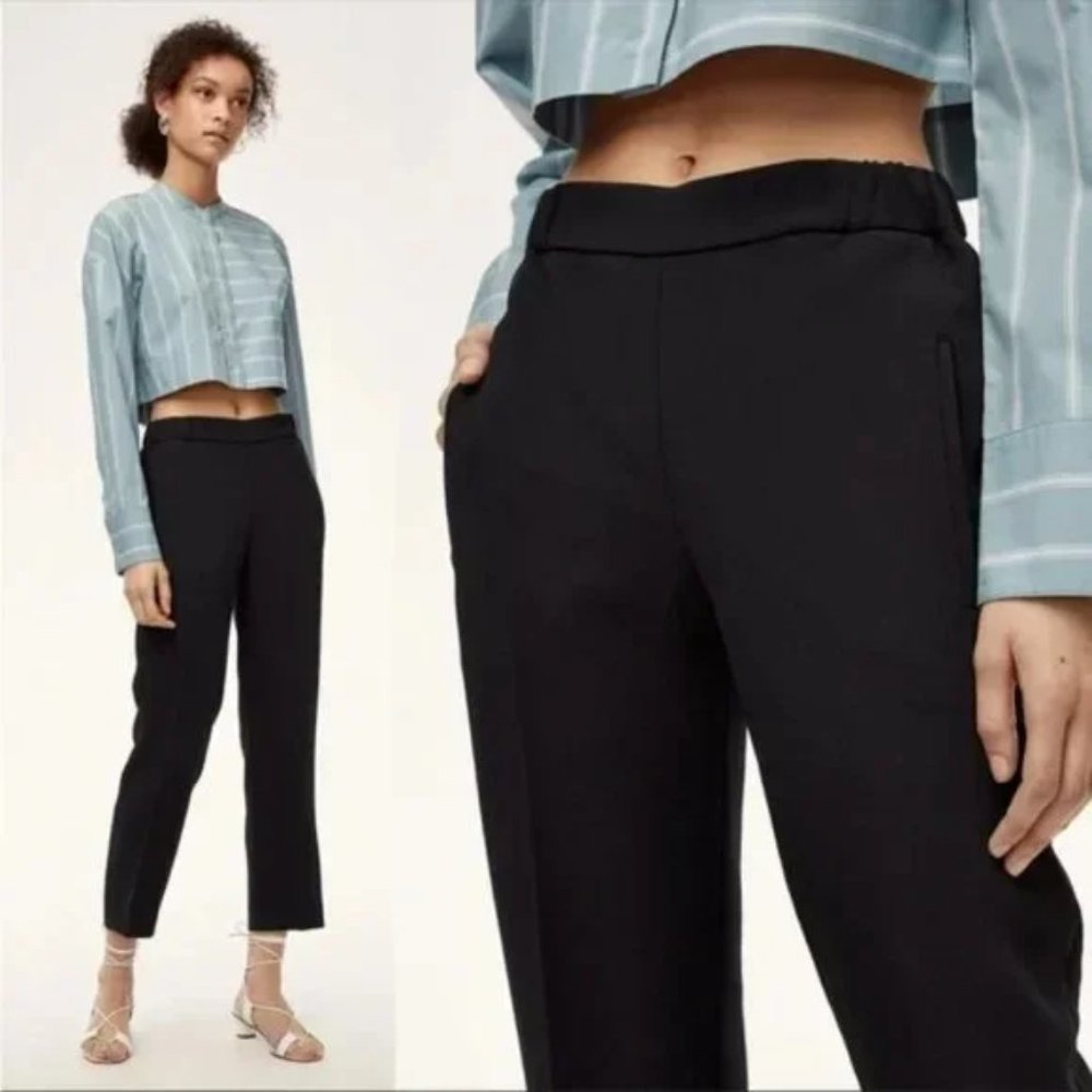 ARITZIA | Wilfred Crepe Darontal Pull On Pant Black 12